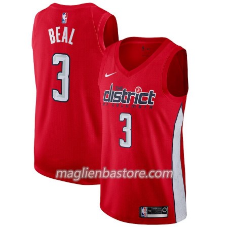 Maglia NBA Washington Wizards Bradley Beal 3 2018-19 Nike Rosso Swingman - Uomo